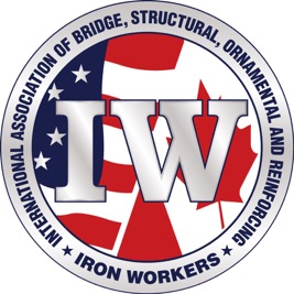 International Association of Bridge, Structural, Ornamental, and Reinforcing Iron Workers logo IW.