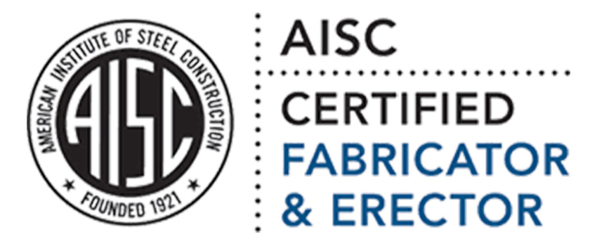 American Institute of Steel Construction. Certified fabricator and erector Logo.