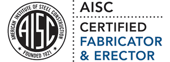 American Institute of Steel Construction. Certified fabricator and erector Logo.