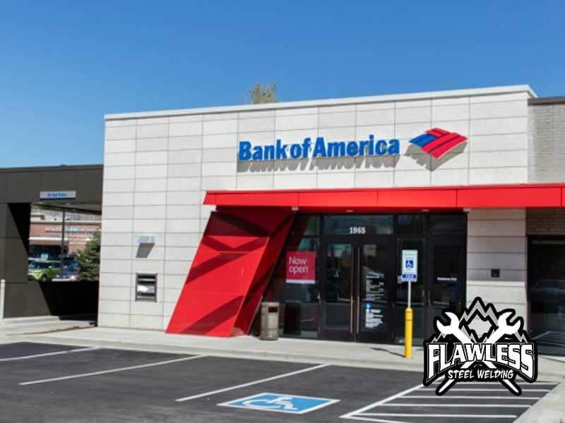 Front store of BANK OF AMERICA In Boulder Project.